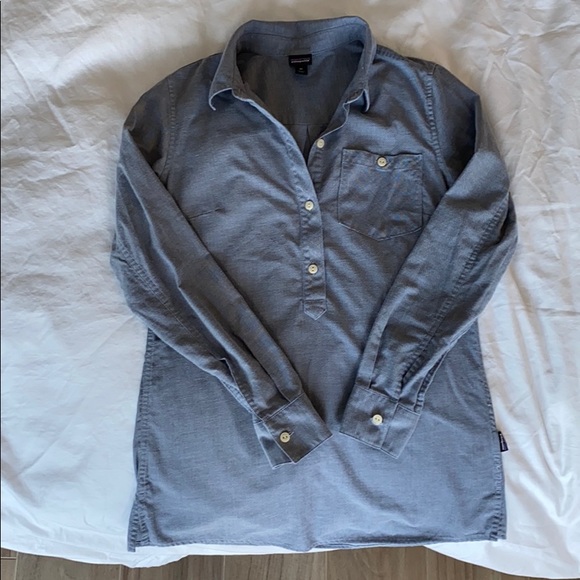 Patagonia Long-sleeve Short Tunic Grey Xs - Picture 1 of 7